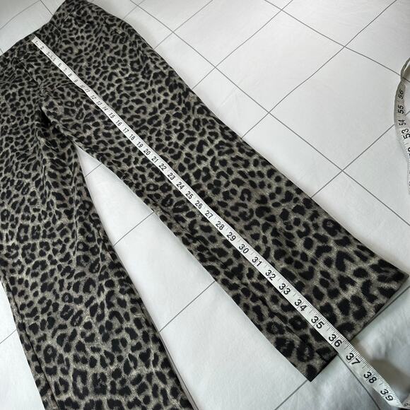 Cabi Pants Womens 6 Black Jungle Leopard Print Stretch Skinny Ankle Classic Work - Picture 10 of 10